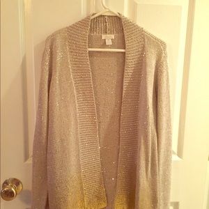 Chicos size two gold cardigan